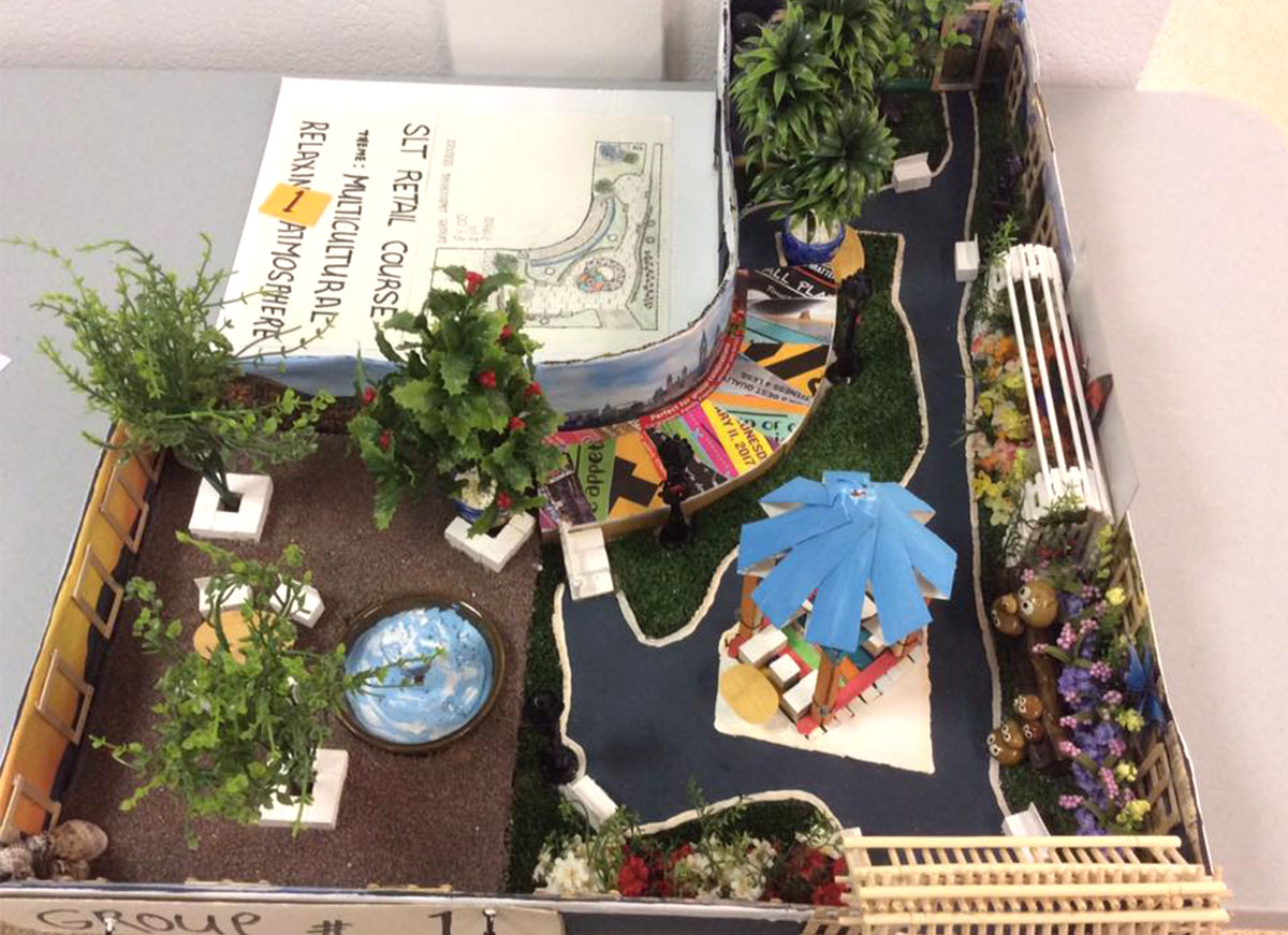 image of a model built by students