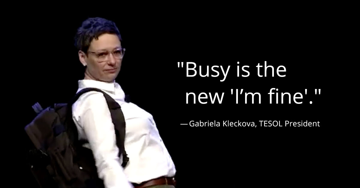 Gabriela Kleckova, TESOL President