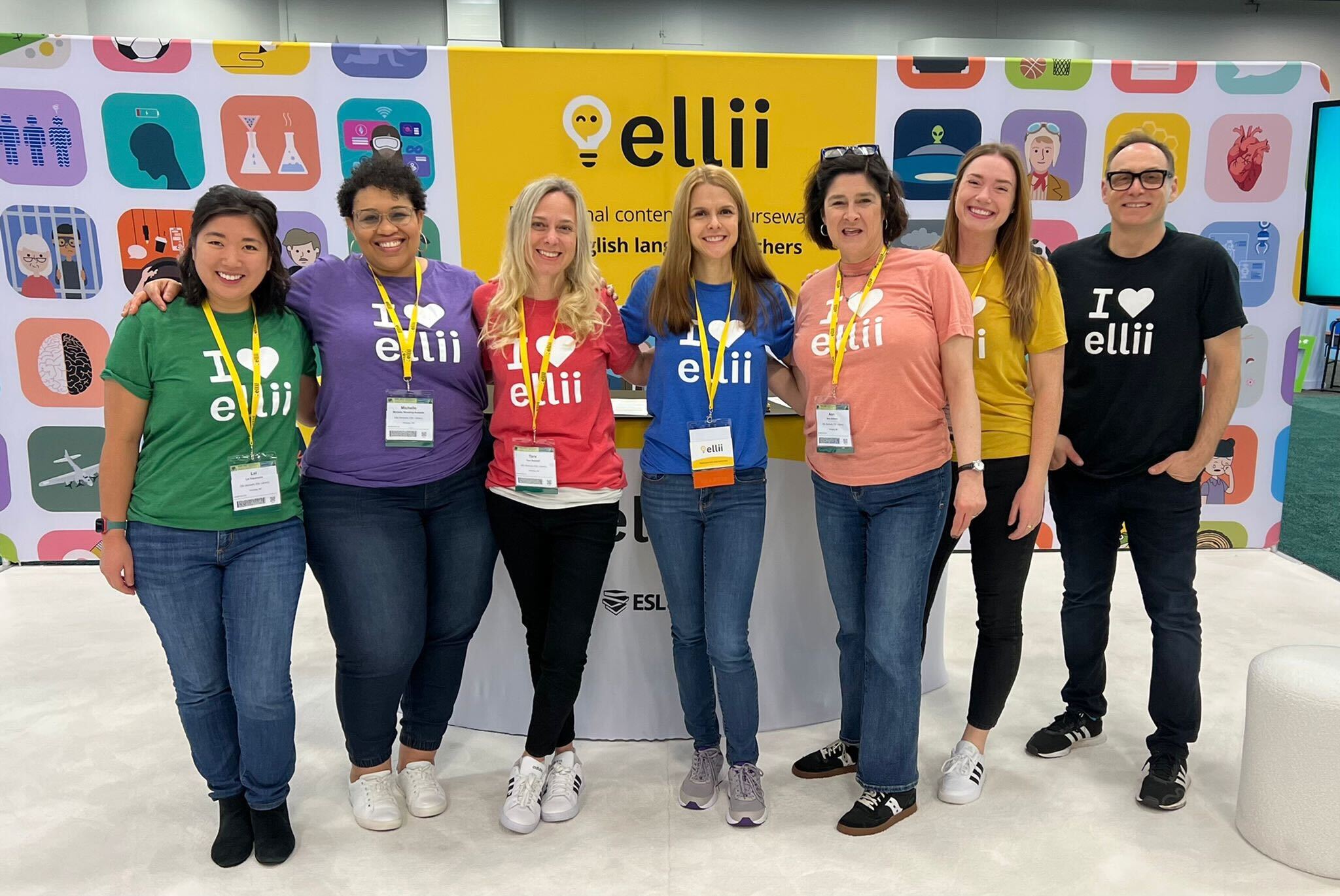 Team TESOL 2023 in Ellii shirts