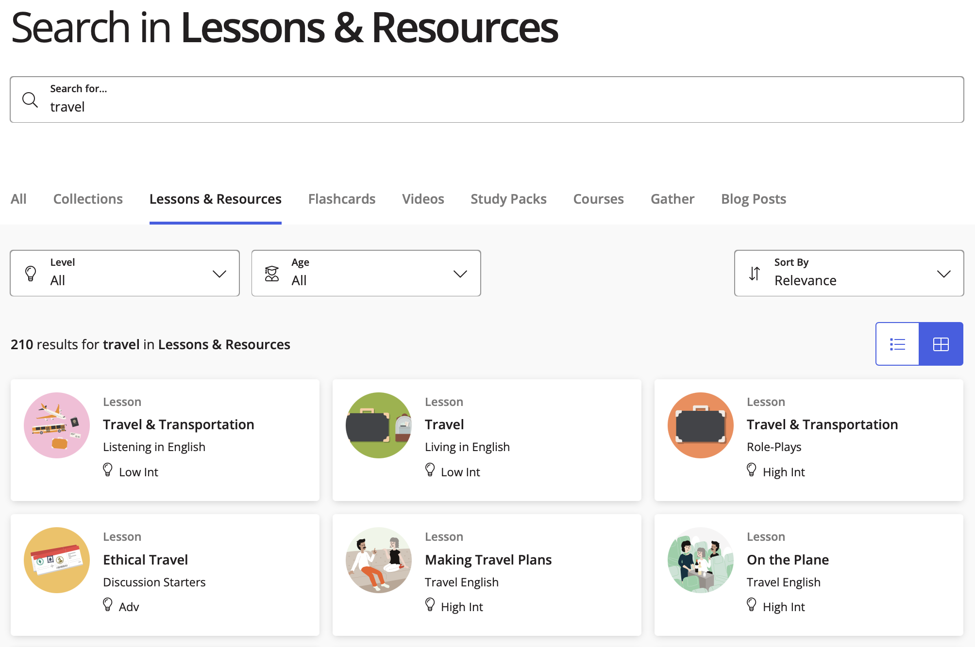 Search results for "travel" showing 210 results in Lessons & Resources