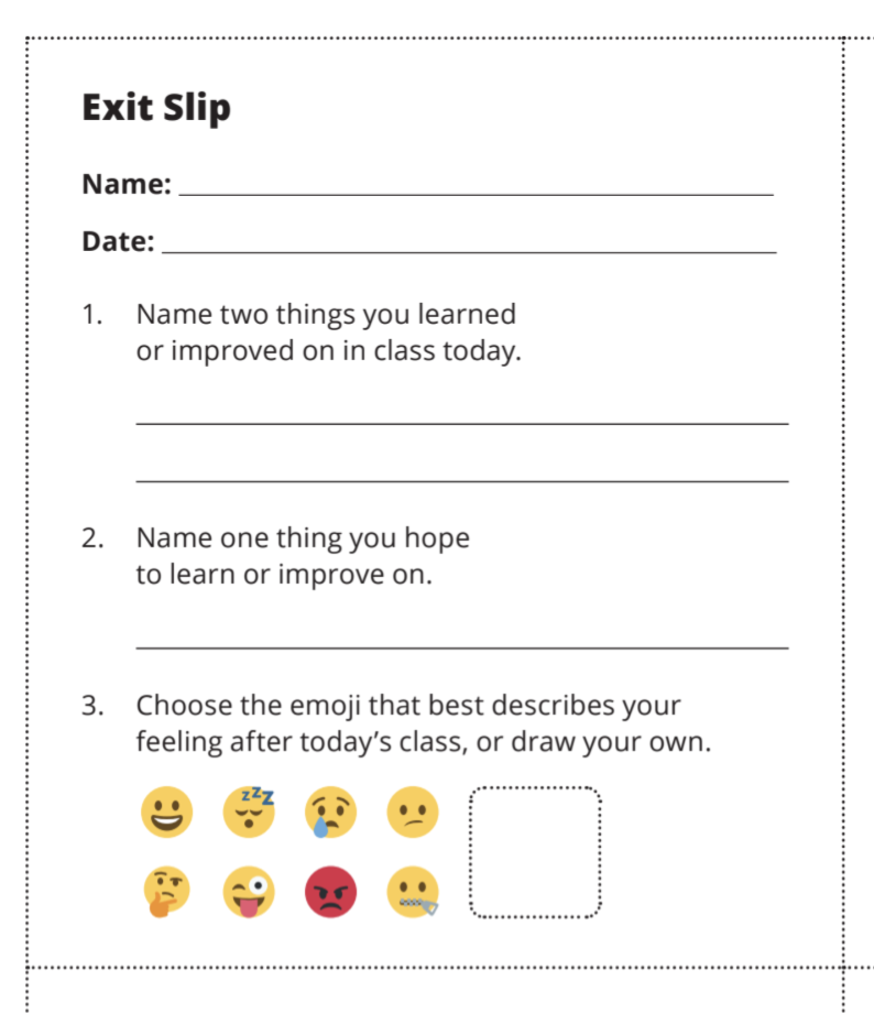 Ellii's exit slips