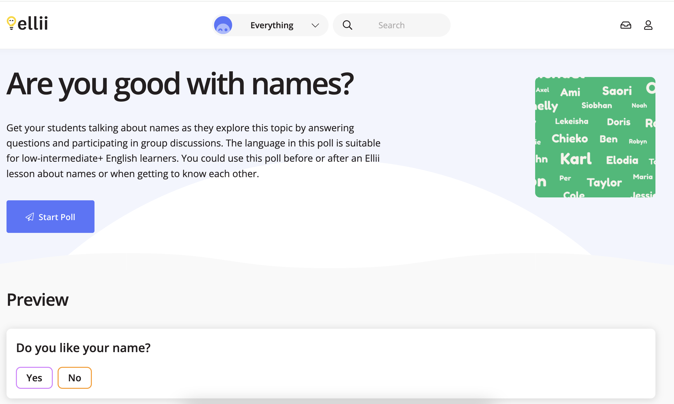 Ellii Poll Names