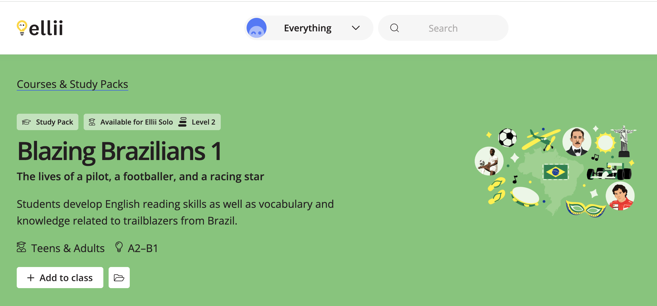 lessons on famous Brazilians on Ellii