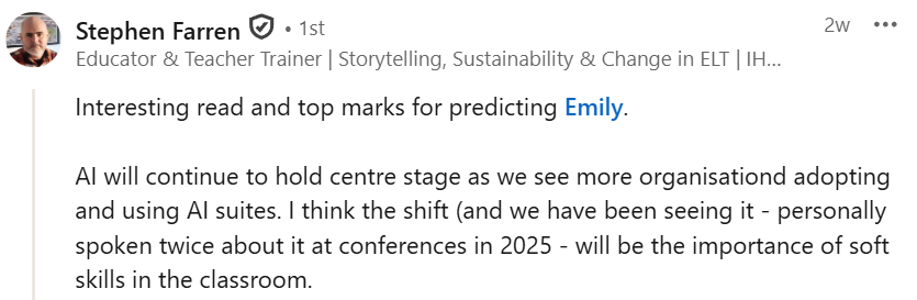 Stephen Farren quote about ELT trends for 2026