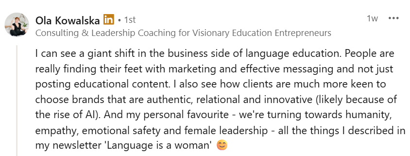 Ola Kowalska quote about ELT trends for 2026