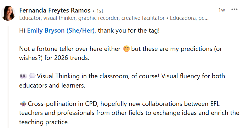 Fernanda Freytes quote about ELT trends for 2026